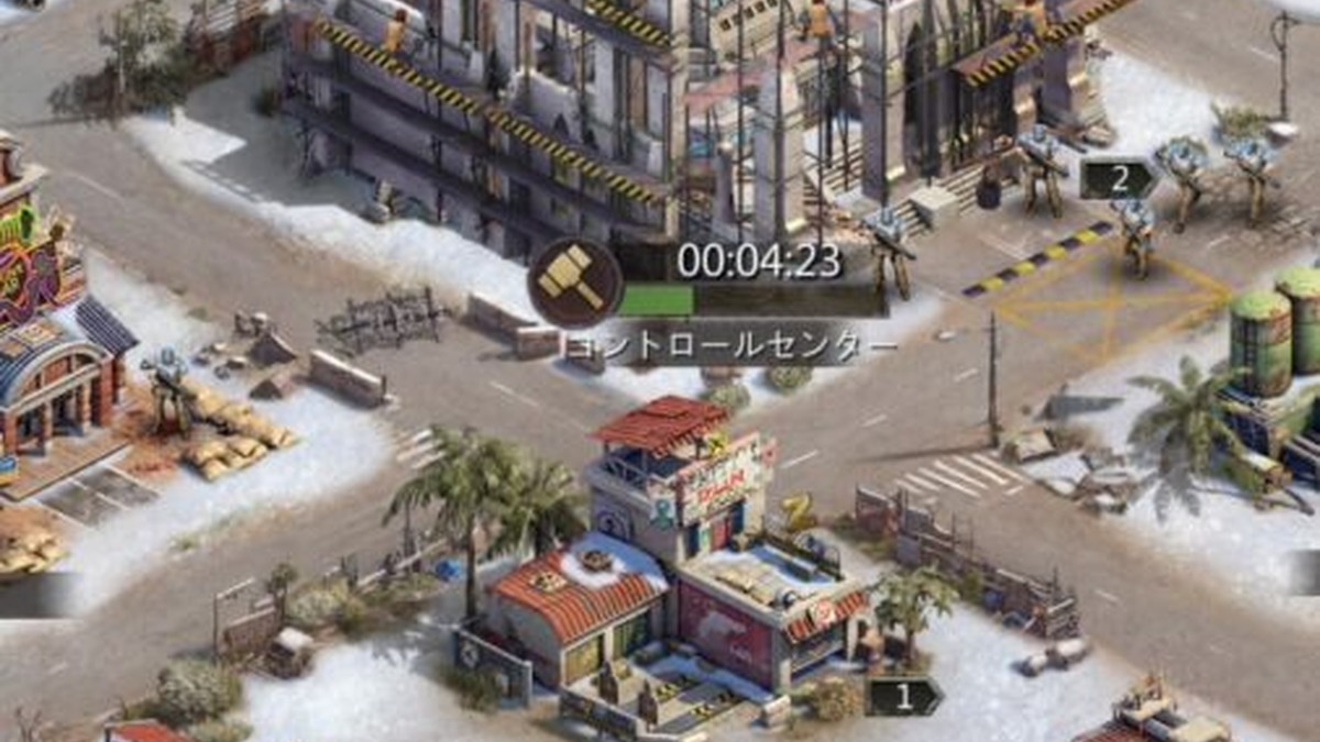 パズル&サバイバルの基地建設画面